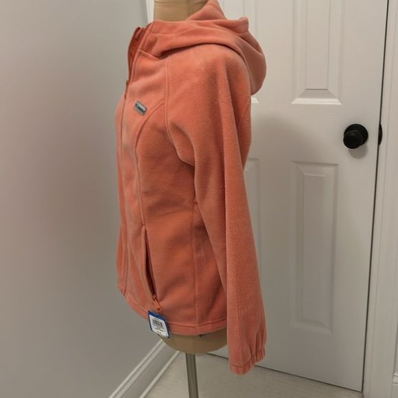 Columbia Benton Springs Full Zip Fleece Hoodie Pale Orange - Picture 3 of 8
